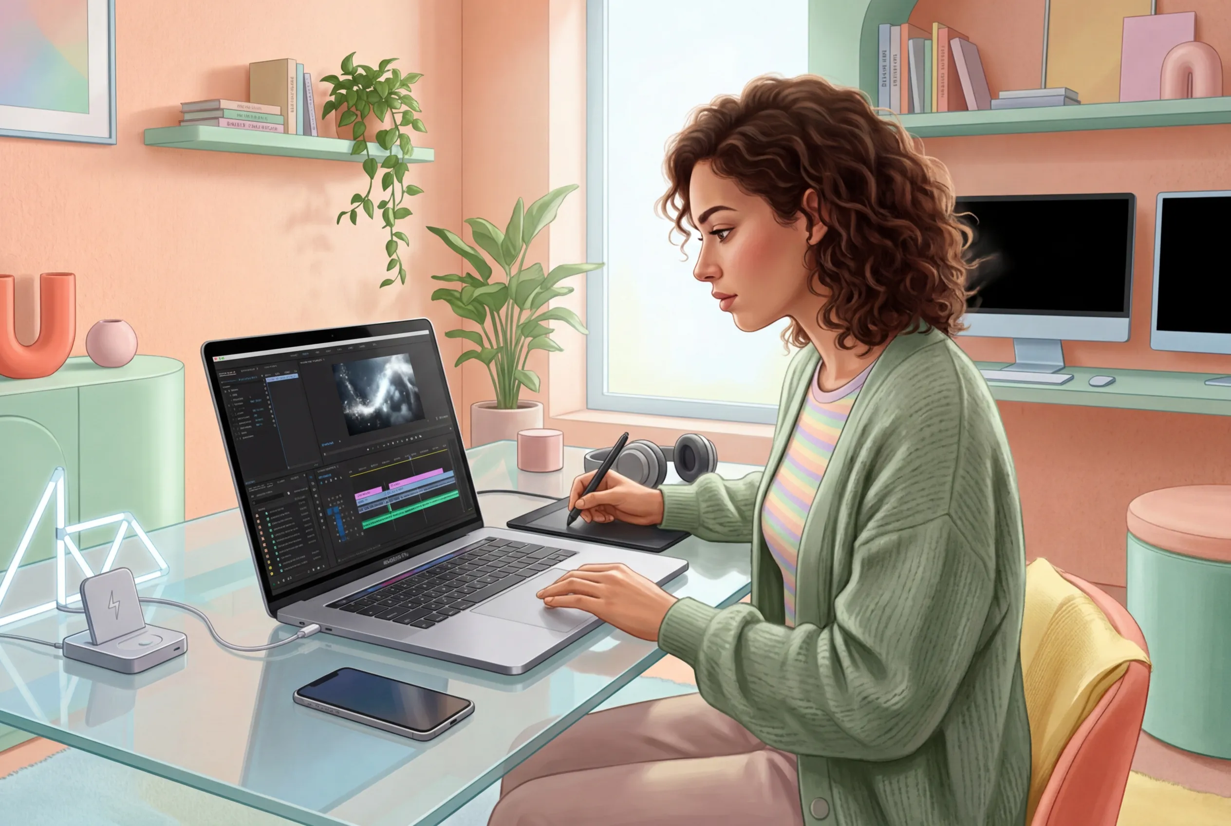 Freelancer rendering Air Element Effect motion graphics