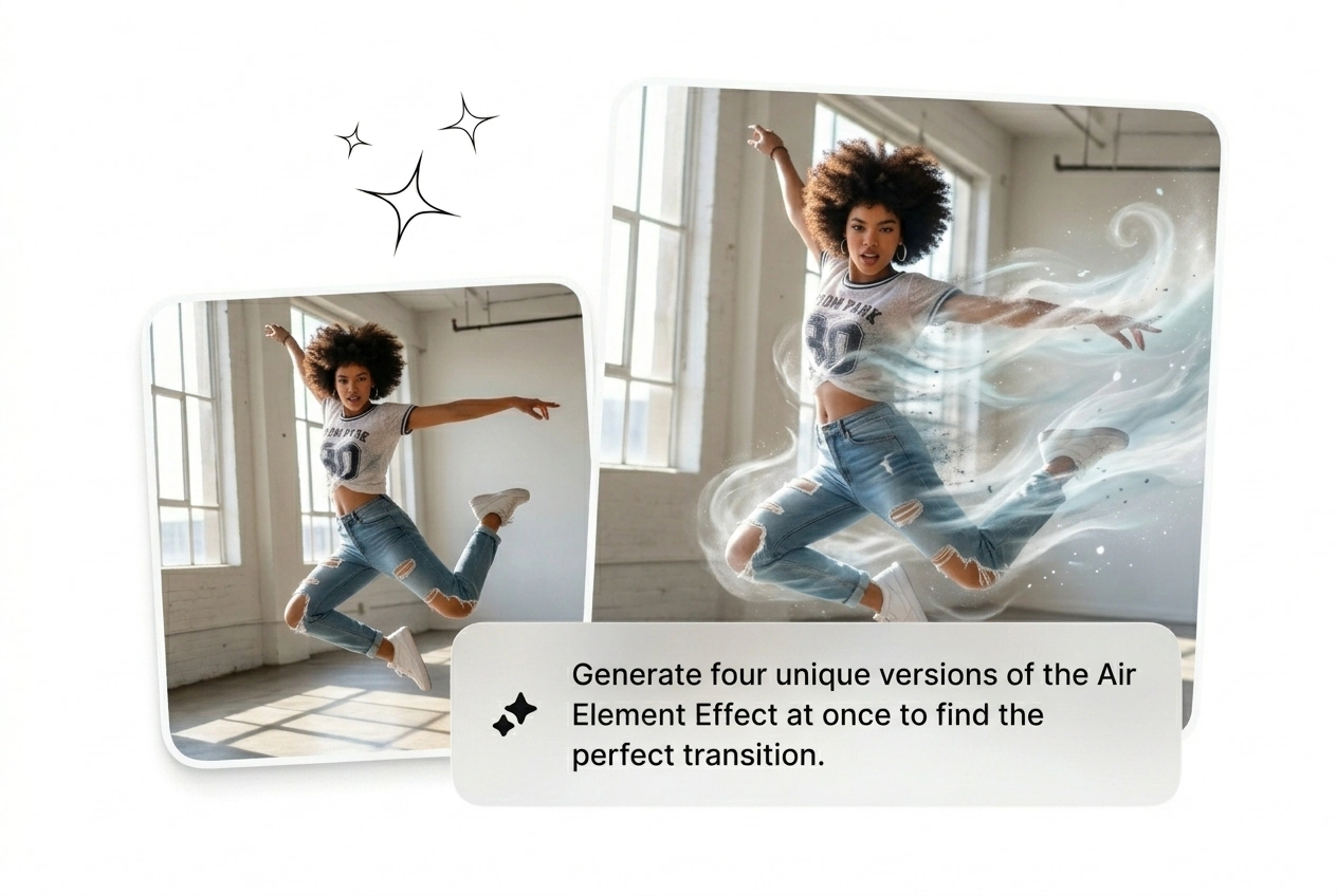 End frame lock for Air Element Effect