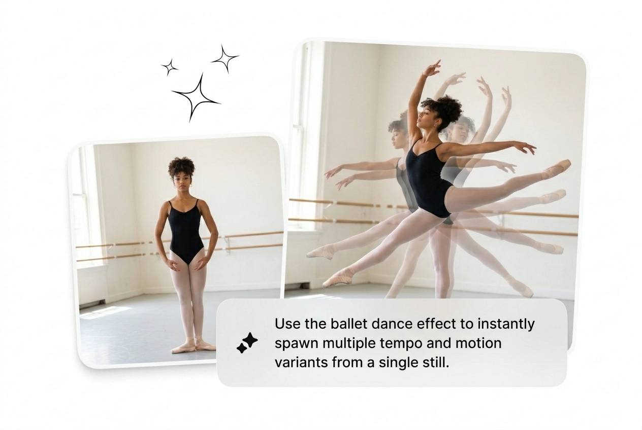 Ballet Dance Effect skirt arc motion control