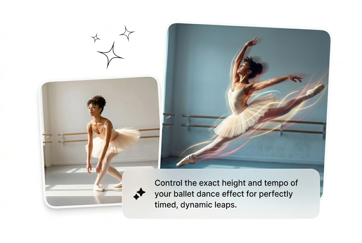 Ballet Dance Effect pointe trajectory batch generation