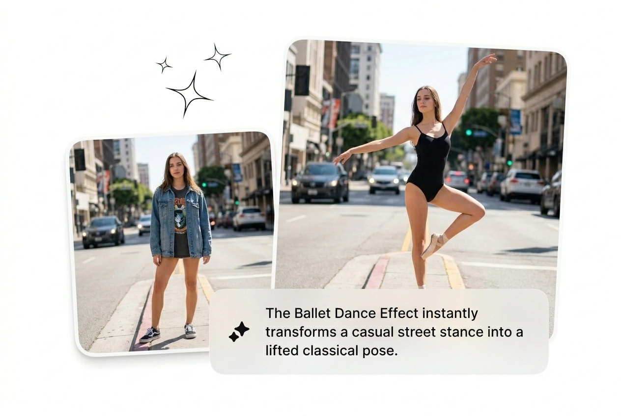 Ballet Dance Effect crisp scene cut tool