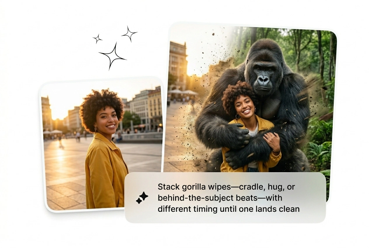 Speed settings for Gorilla Transition Effect generation