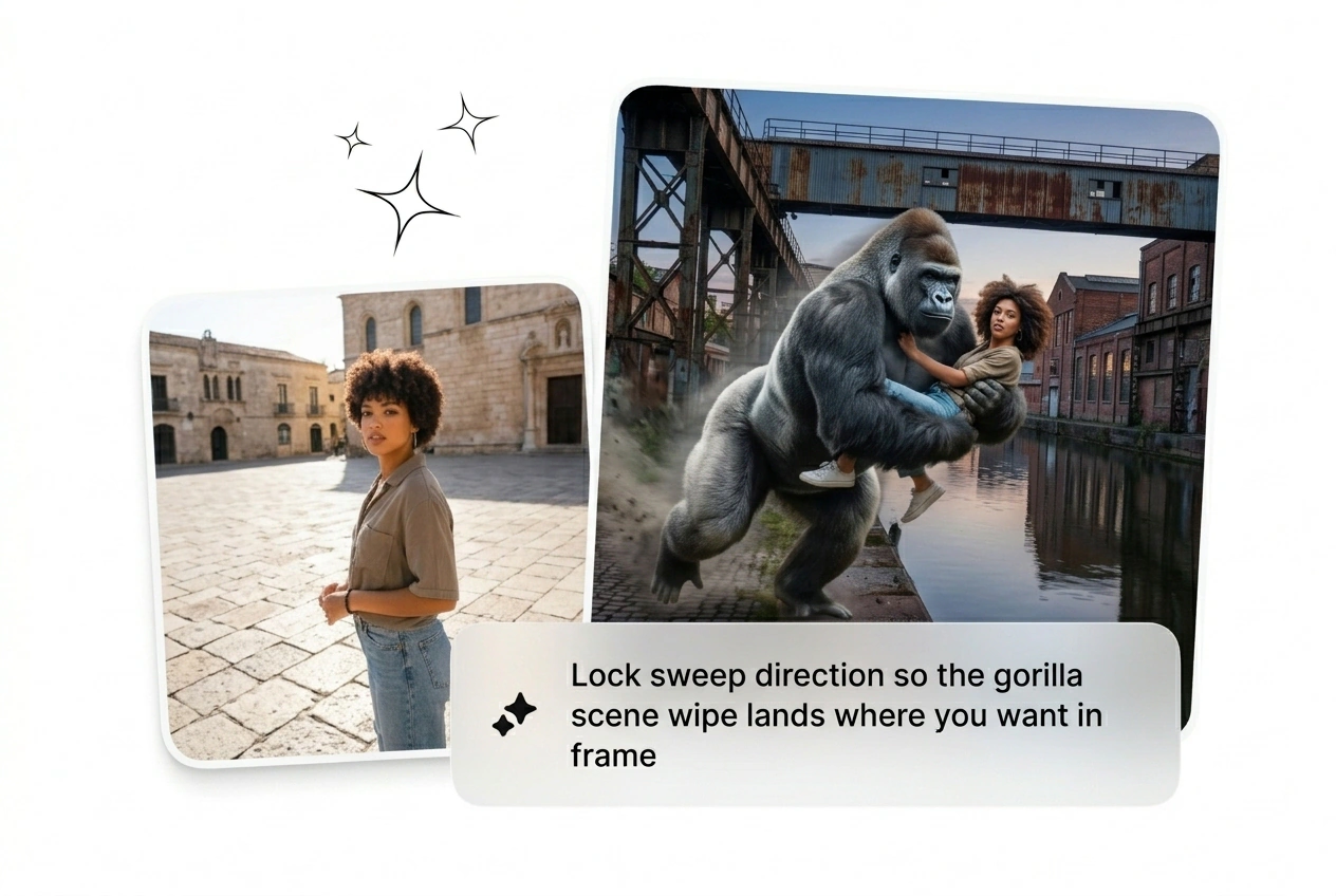 Spinning Gorilla Transition Effect motion blur settings