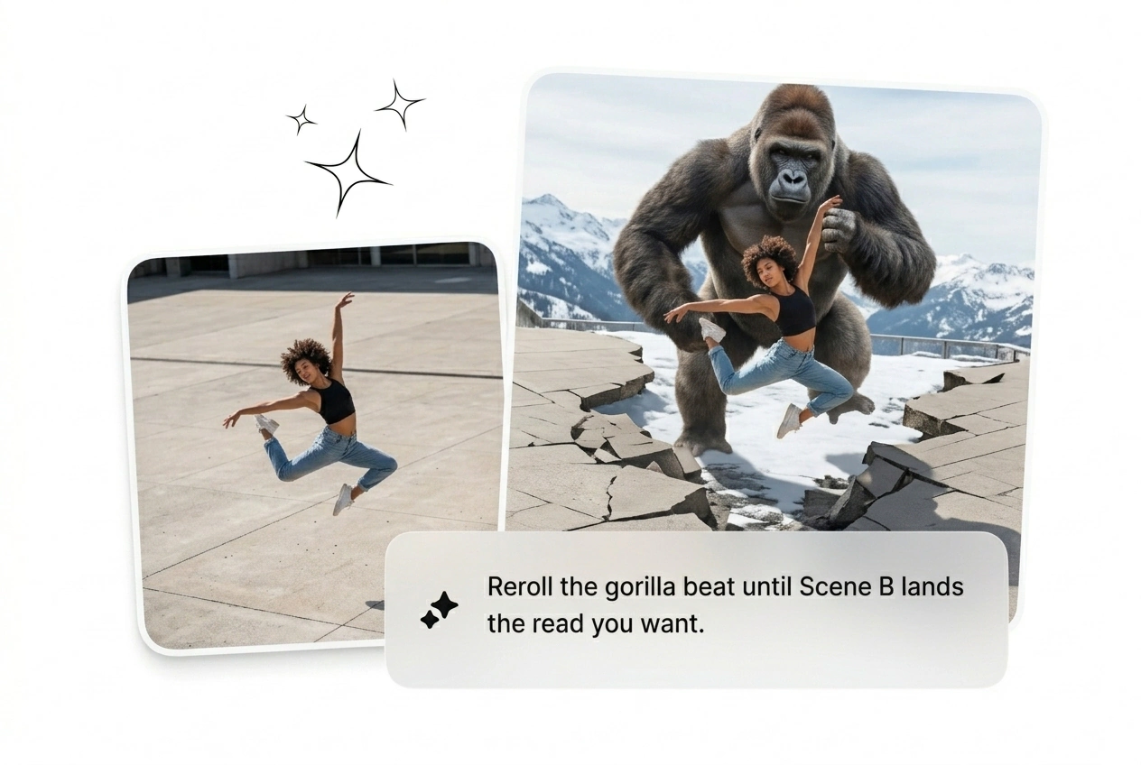 Batch generation of Gorilla Transition Effect variants