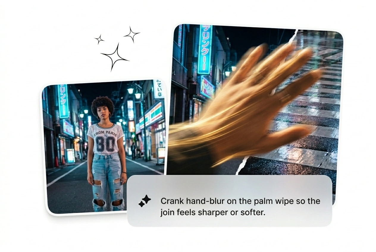 Hand Transition finger wipe direction control feature