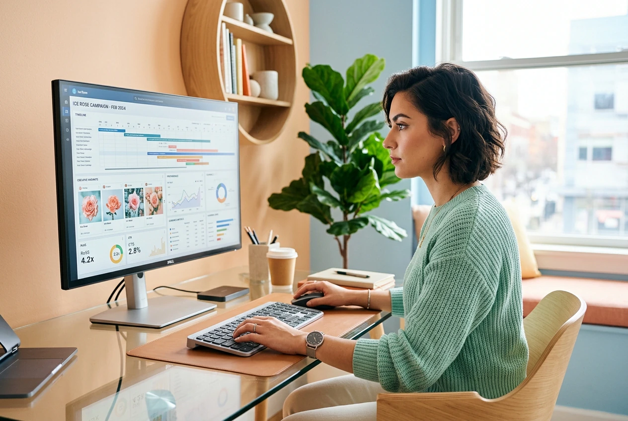 Growth hacker testing Ice Rose Effect variants