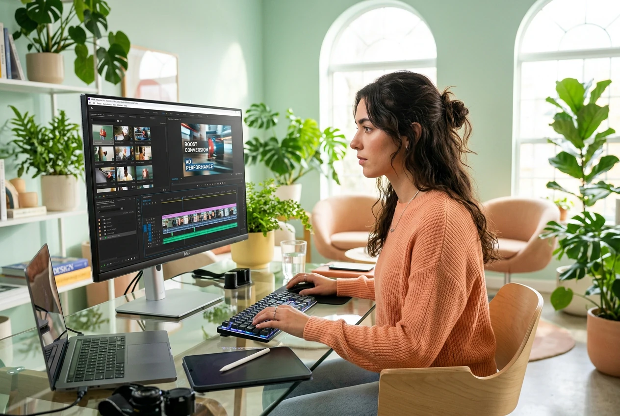 Marketer testing Jump Transition tiktok ad variants