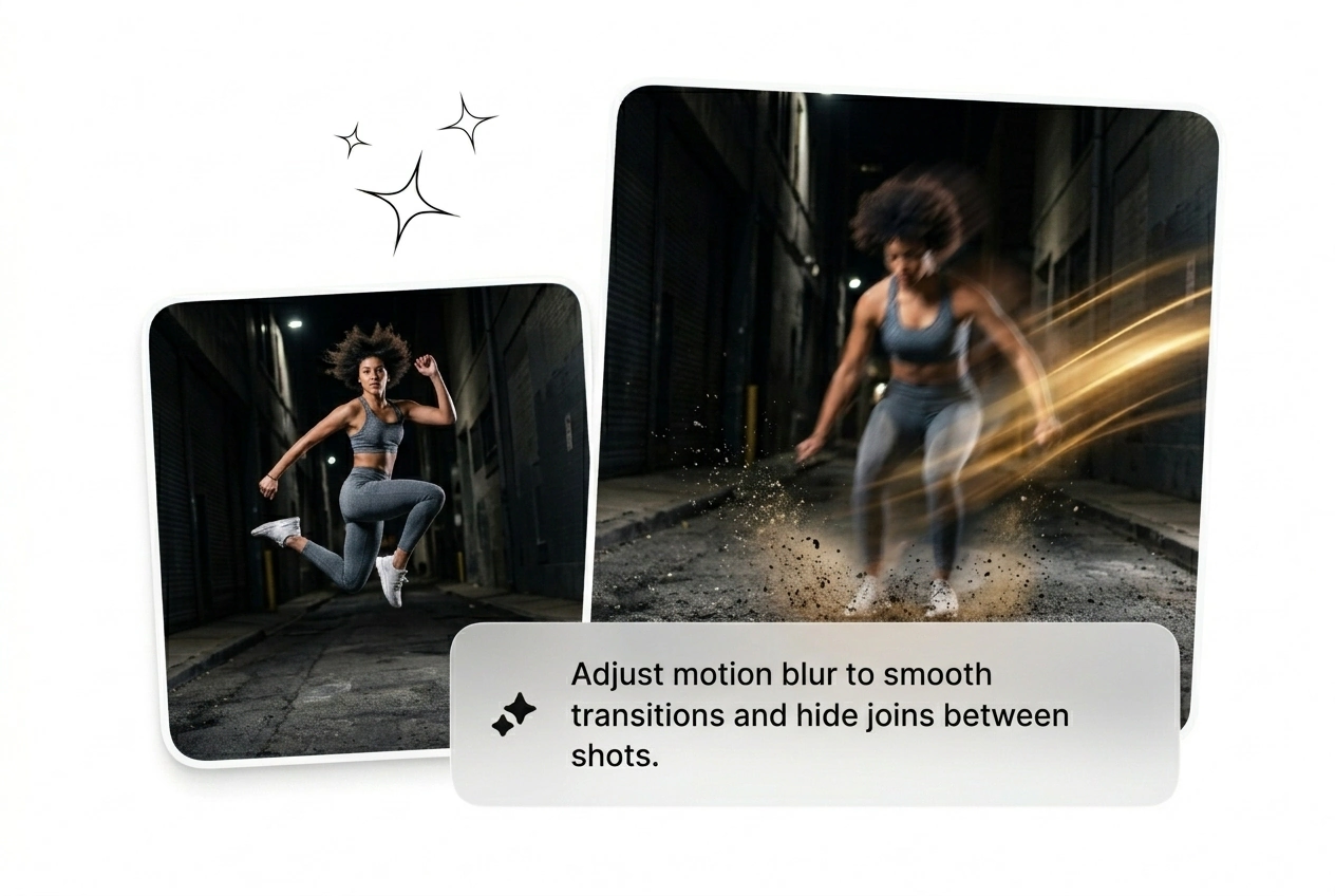 Batching Jump Transition instagram style motion variants