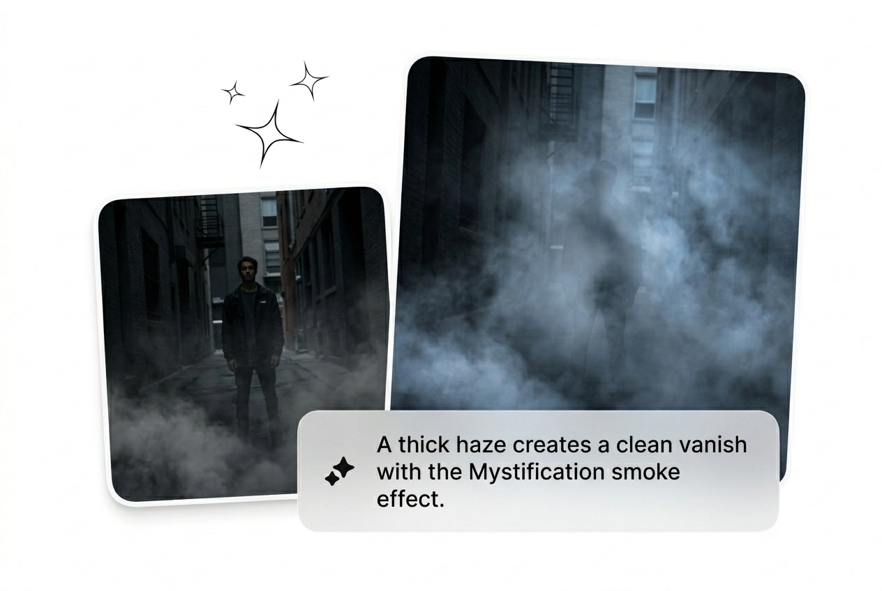 Mystification Effect Fluxx AI hero showcase render