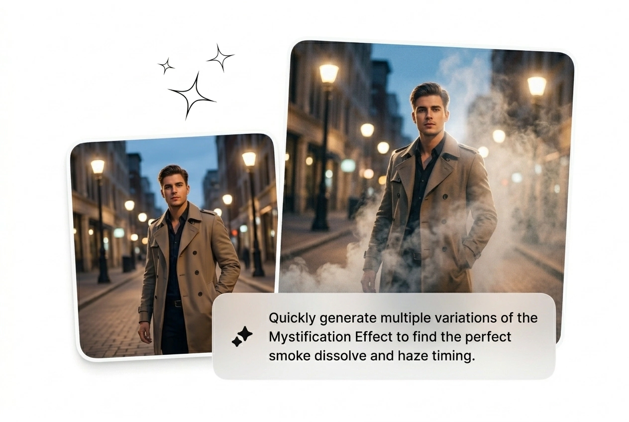 Adjusting fog density in Mystification Effect settings
