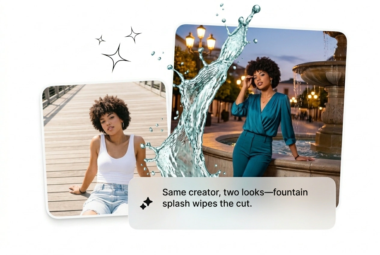 Splash Transition Fluxx AI hero showcase video