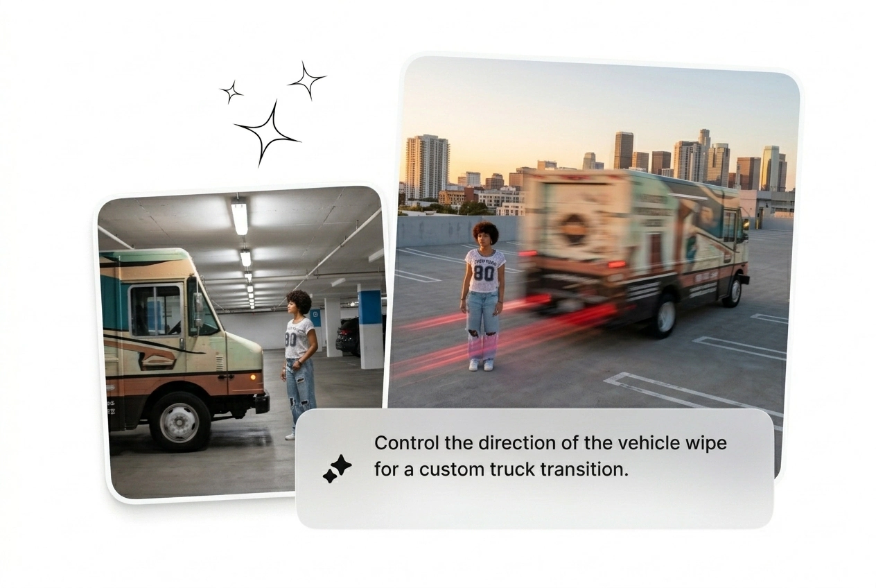 Prompt input controlling Truck Transition Effect direction