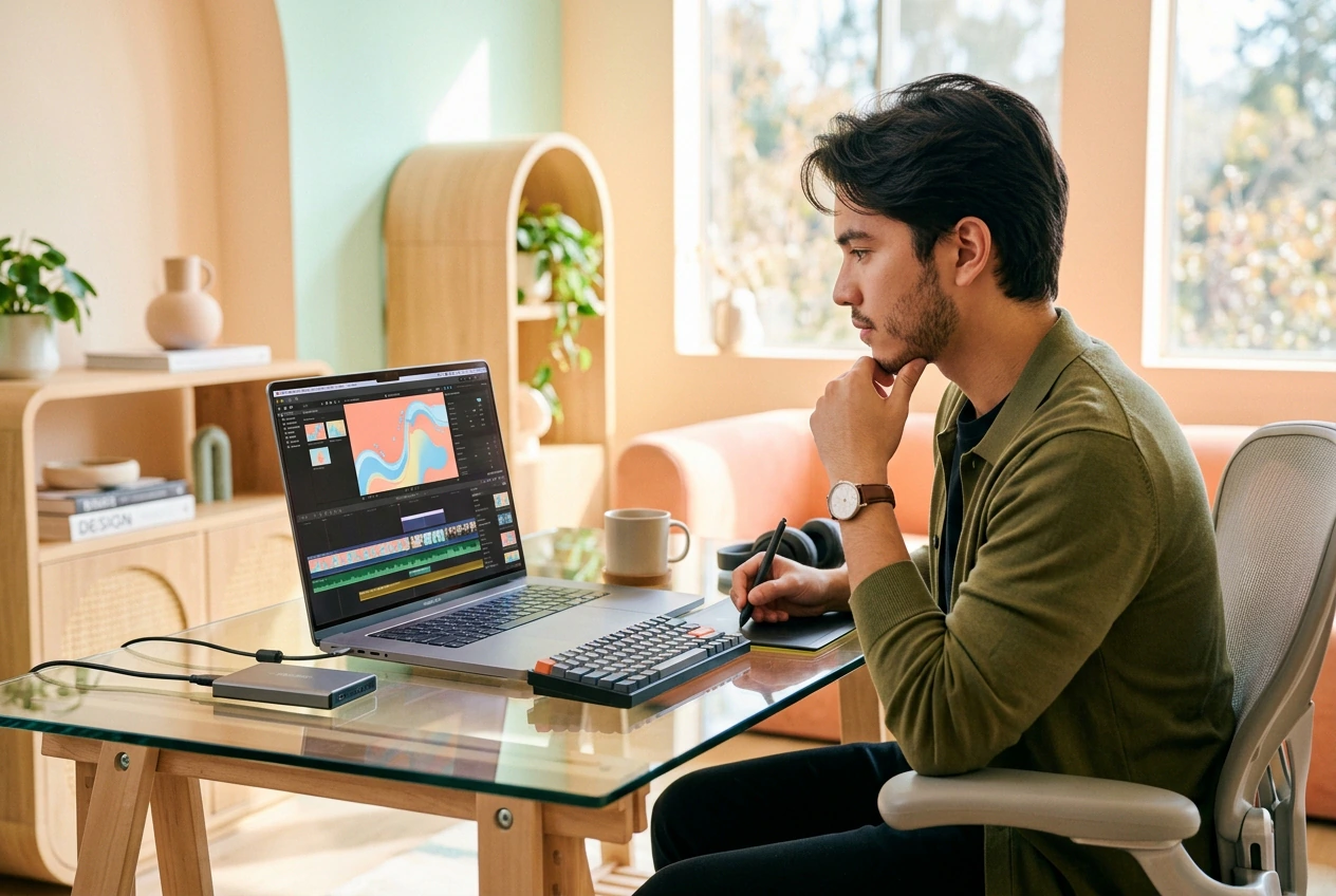 Ad creative tester using Water Bending Effect variants