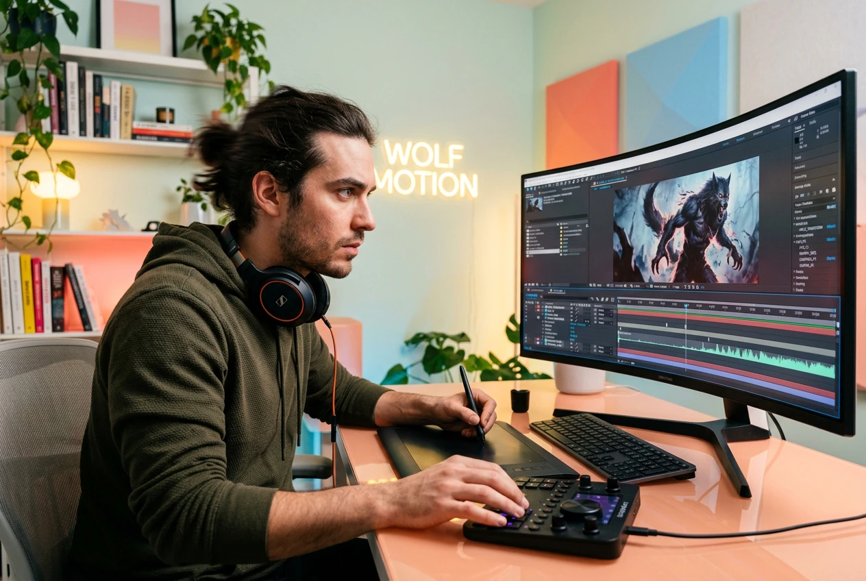 Marketer testing Werewolf Transformation Effect ad variants