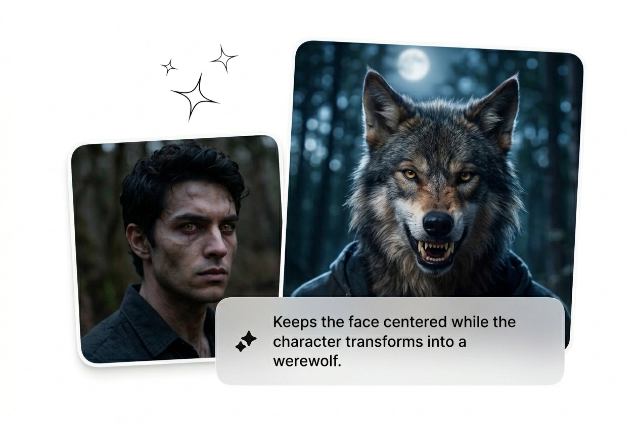 Werewolf Transformation Effect bone structure lock feature
