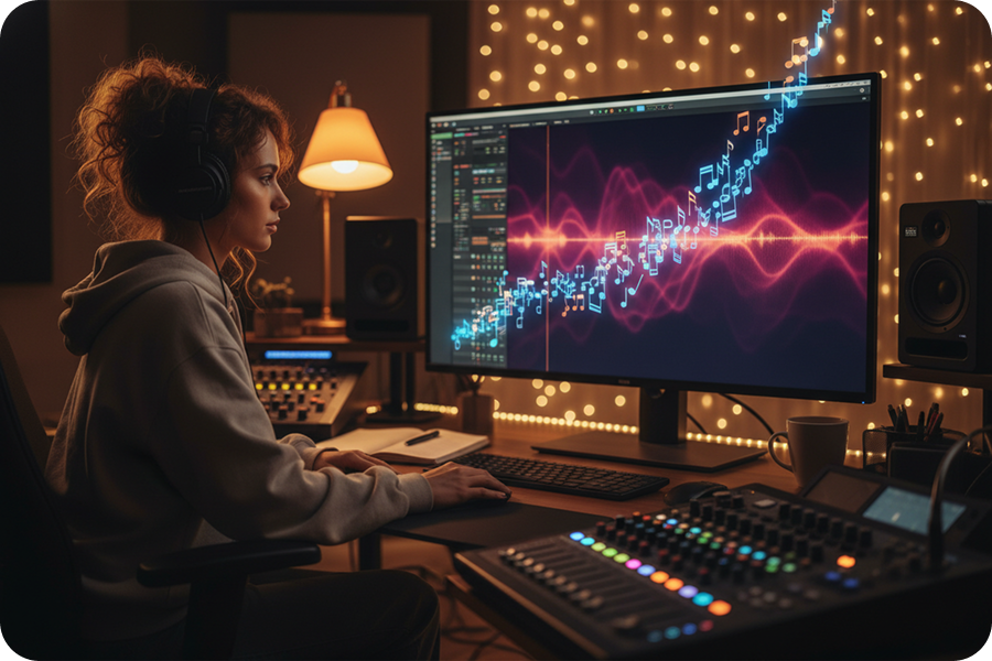 Hochpräzise Notenerkennung für MP3 zu MIDI.