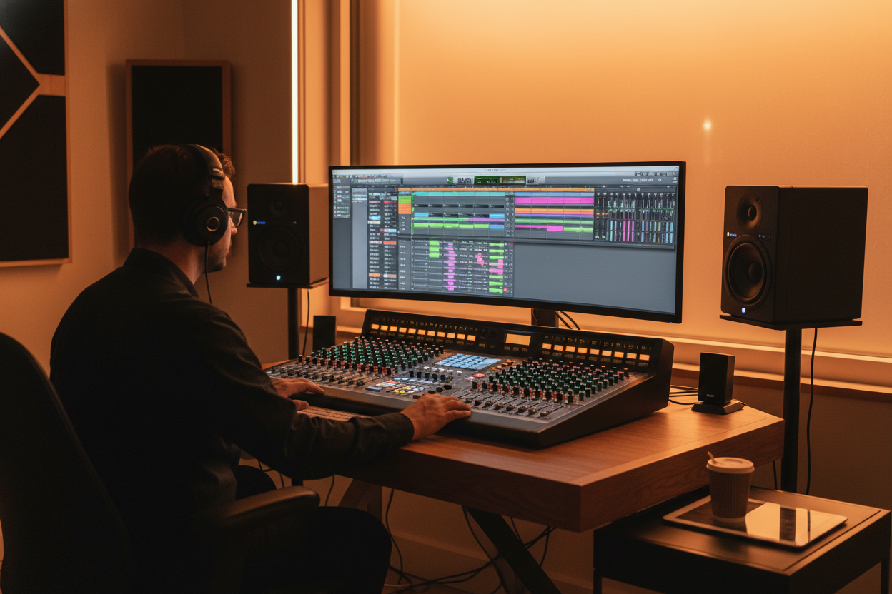 Music producer creating remixes using Vocal Splitter software.