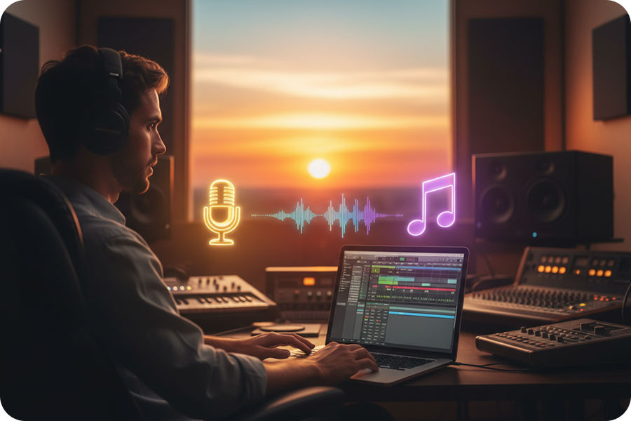 Separating vocals and instrumentals using Vocal Splitter.