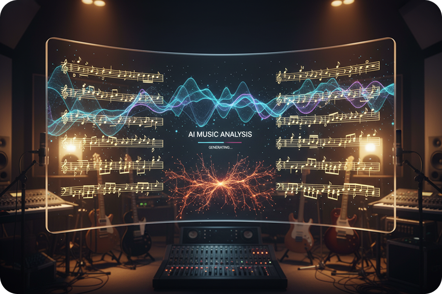 Music producer utilizing a Scale Finder to streamline the arrangement workflow and fix off-key notes.