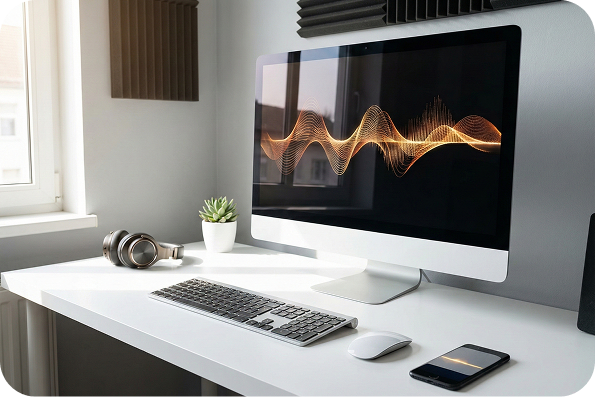 Computer screen showing audio analysis by K-pop Music Generator.