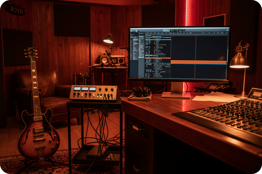 An AI online blues music generator with realistic instrument sounds to choose from.