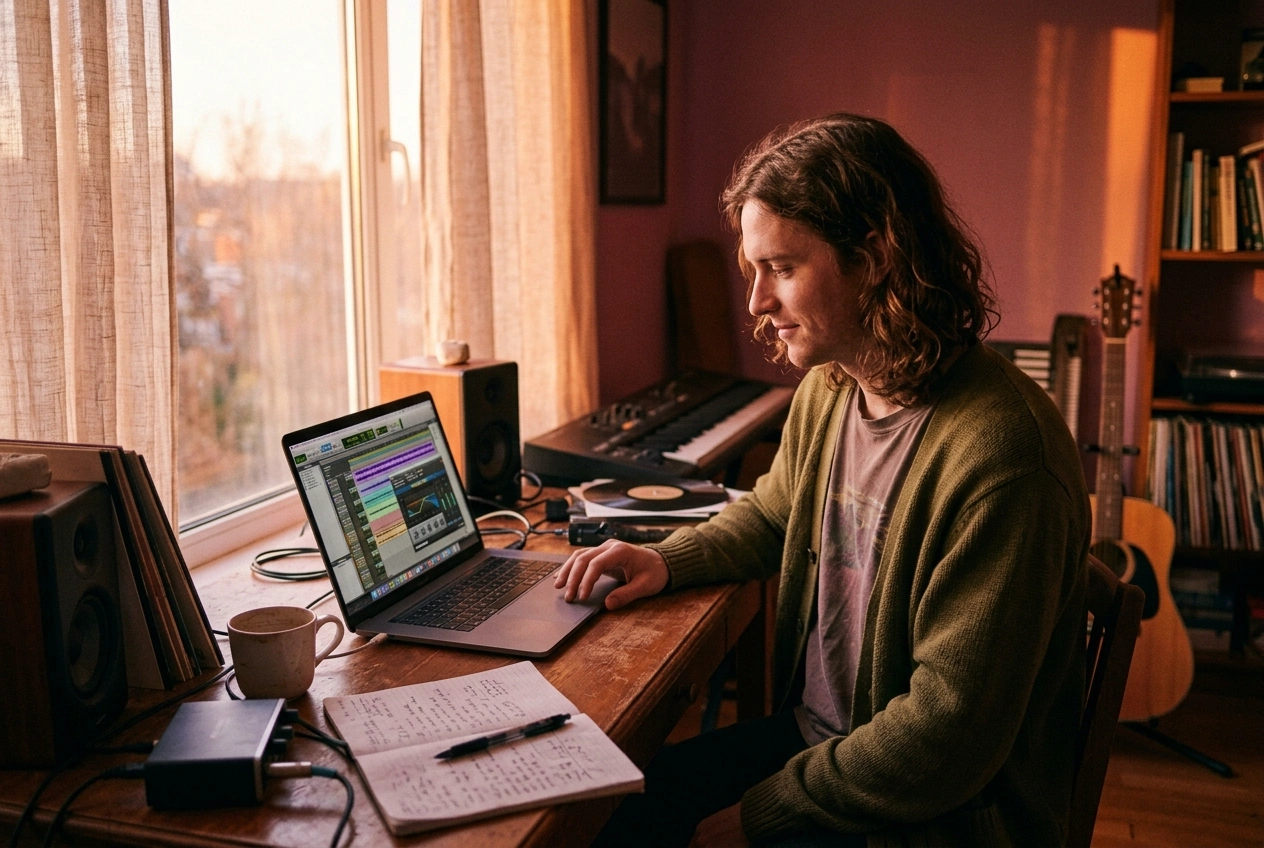 Independent producer using AI Dream Pop Music Generator