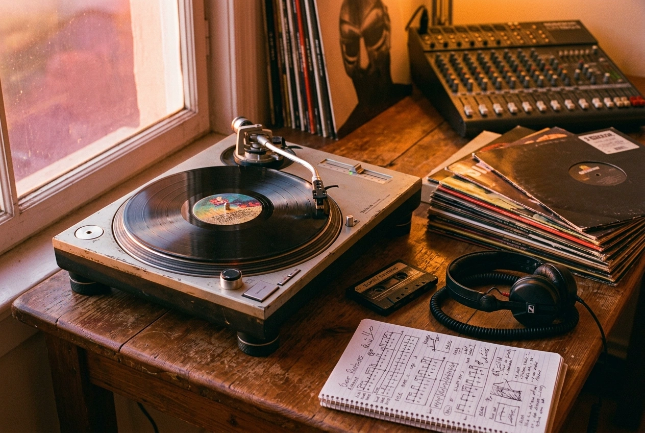AI Hip Hop Music Generator creating custom beat patterns