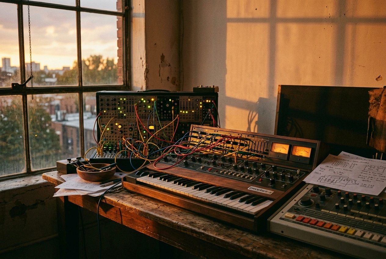 AI Electronic Music Generator interface showing style customization options