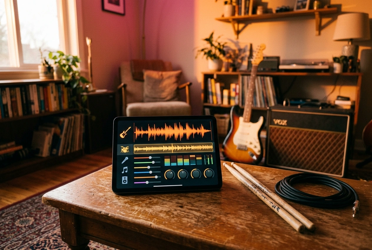AI Hard Rock Music Generator interface
