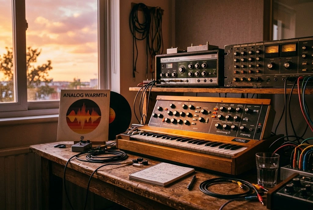 AI Synthwave Music Generator style selection interface
