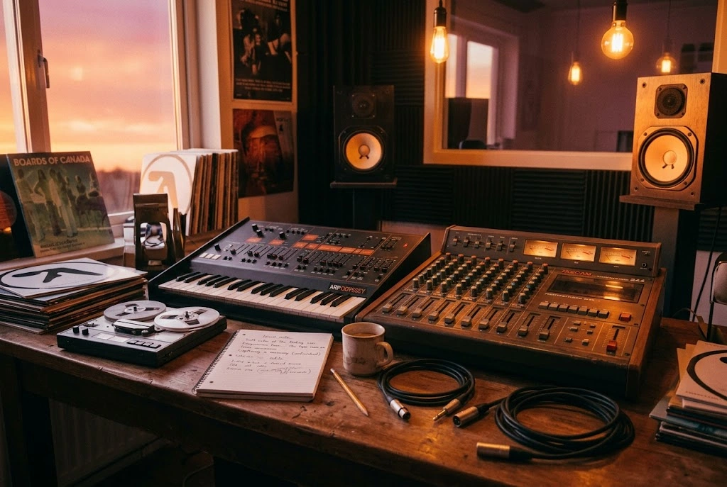 AI Synthwave Music Generator vocal customization panel