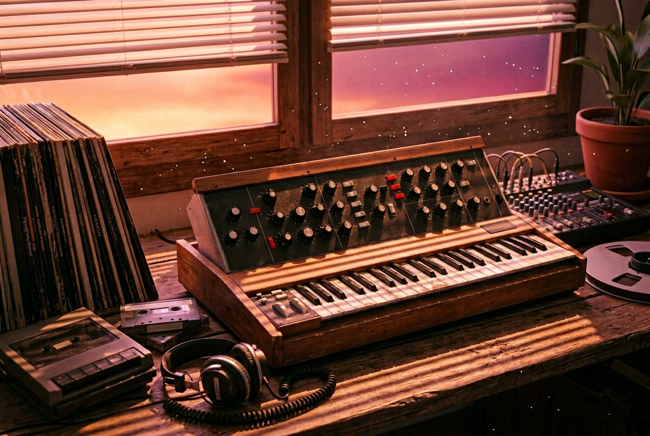 AI Vaporwave Music Generator creating multiple style variations