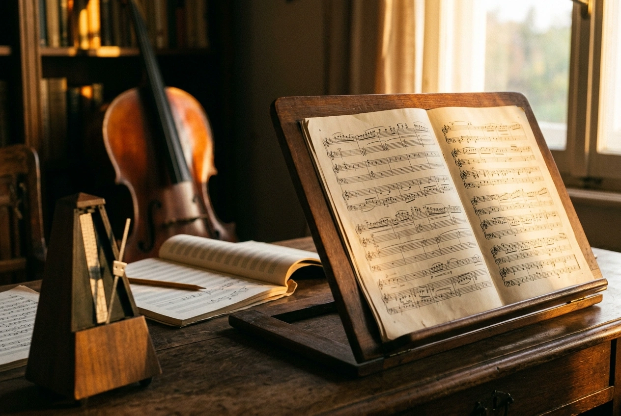 AI Classical Music Generator creating professional orchestral composition