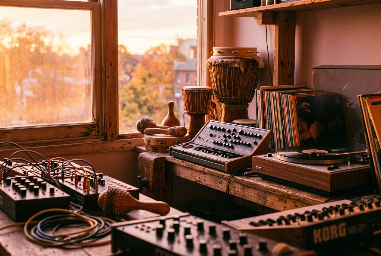 AI Afrobeat Music Generator showing style selection interface