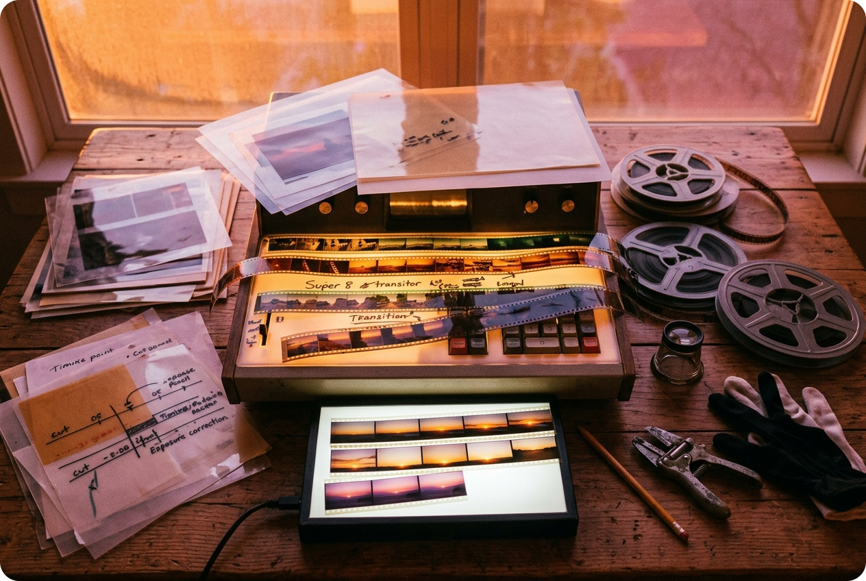 Photo video maker editing interface