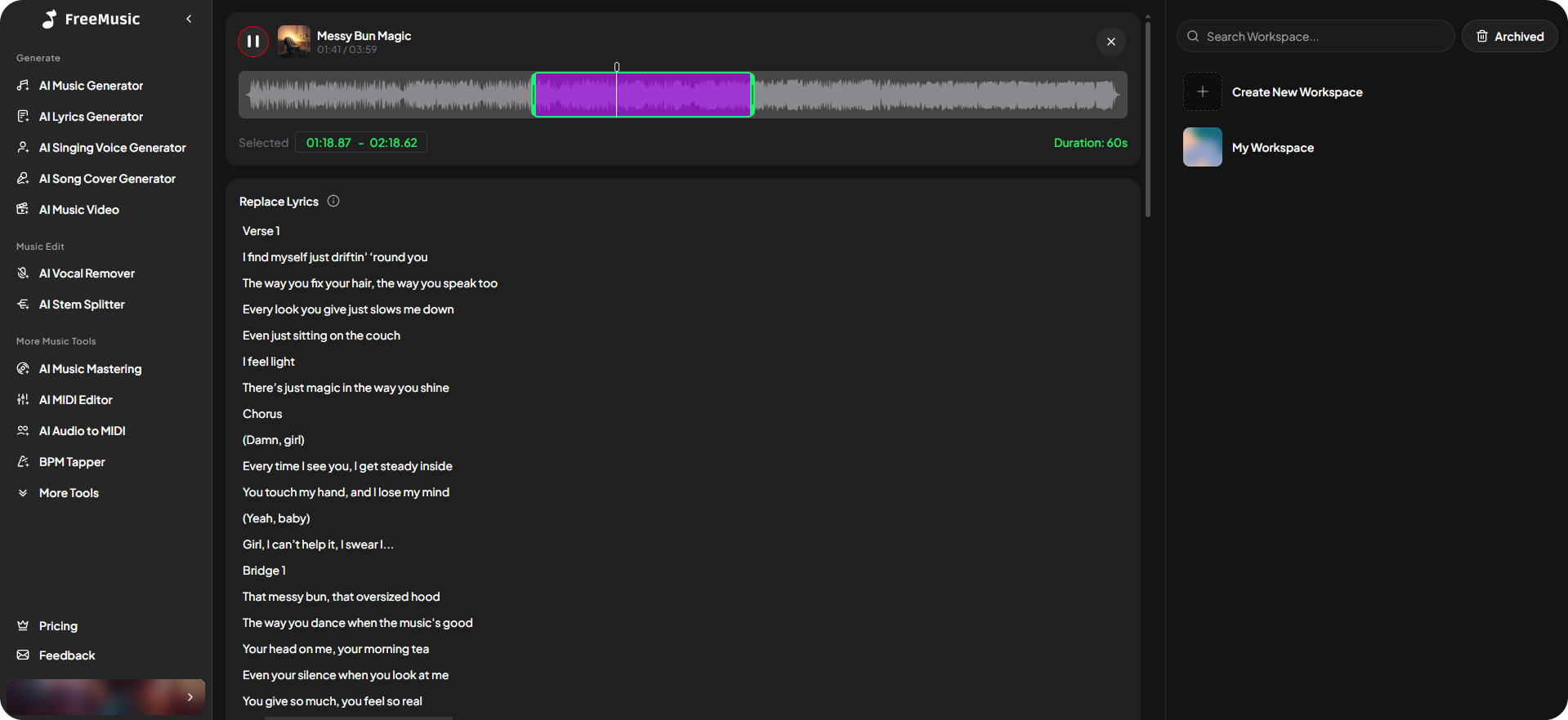 以完全的創作自由編輯您的音樂