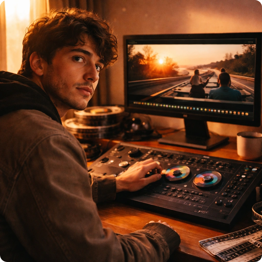A talented pianist performing a solo piece, ready to be edited into a visual masterpiece using a Music Video Creator