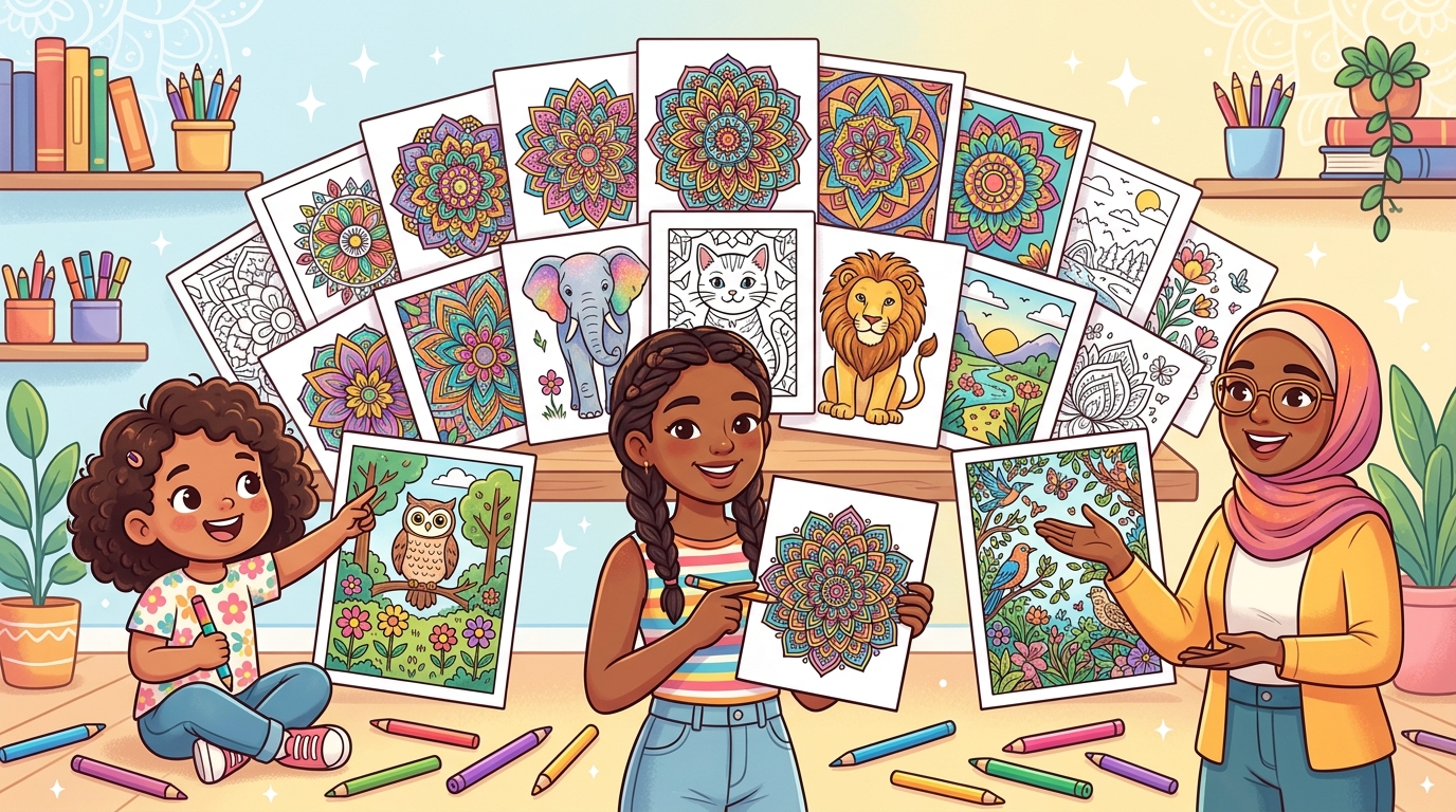 Colección de dibujos para colorear gratis para todas las edades