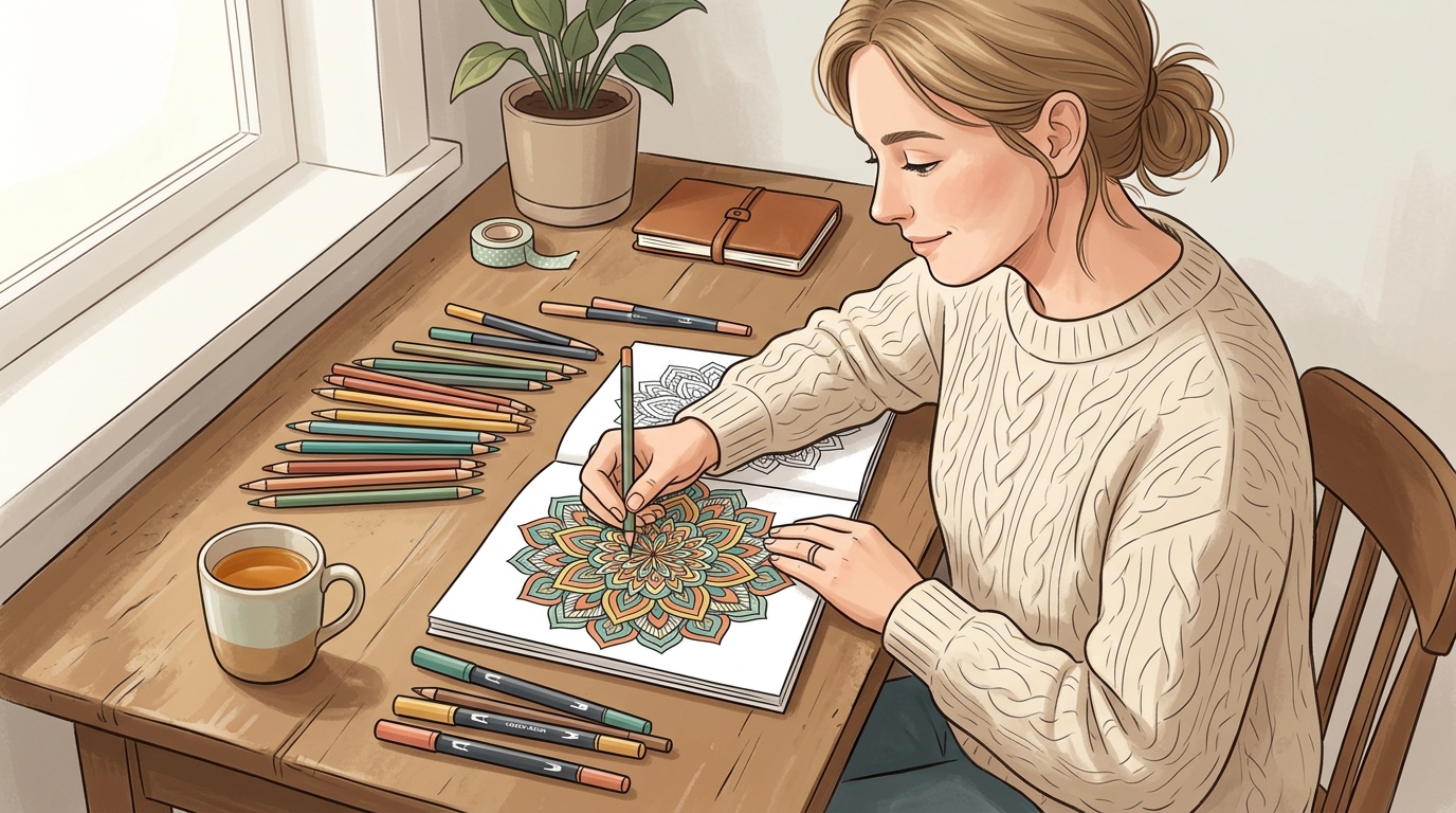 無料で印刷できる大人の塗り絵