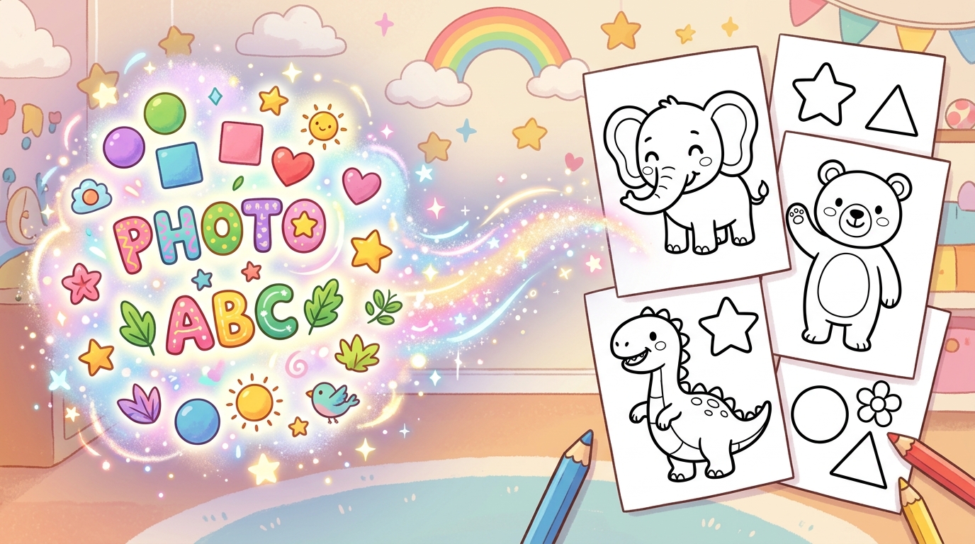 幼児向け塗り絵作成画面