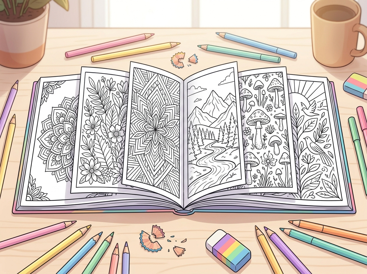 Coloring book generator interface