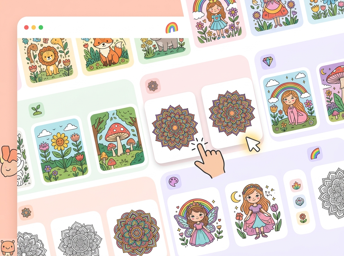 Free coloring pages PDF library