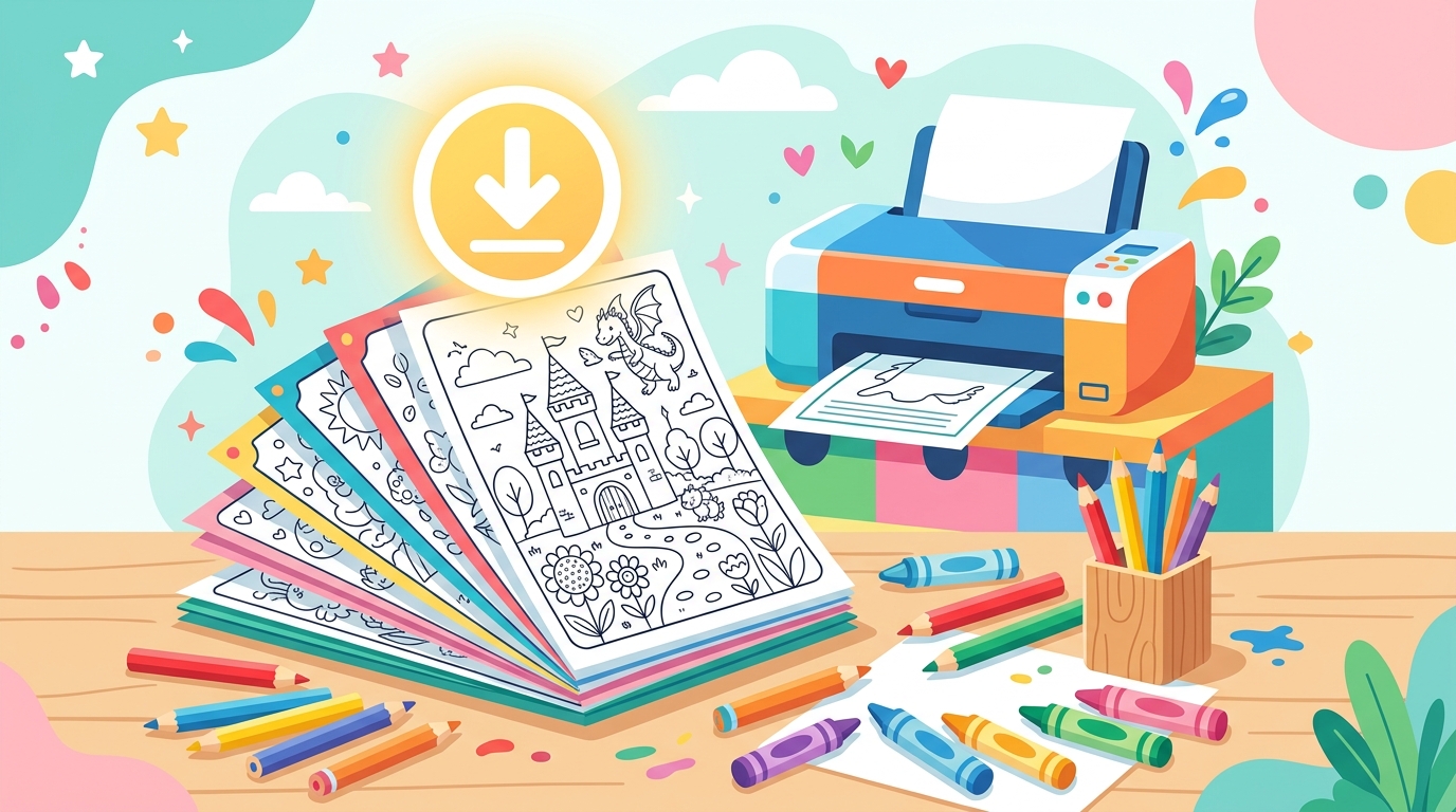 Download de desenhos para colorir em PDF grátis para imprimir