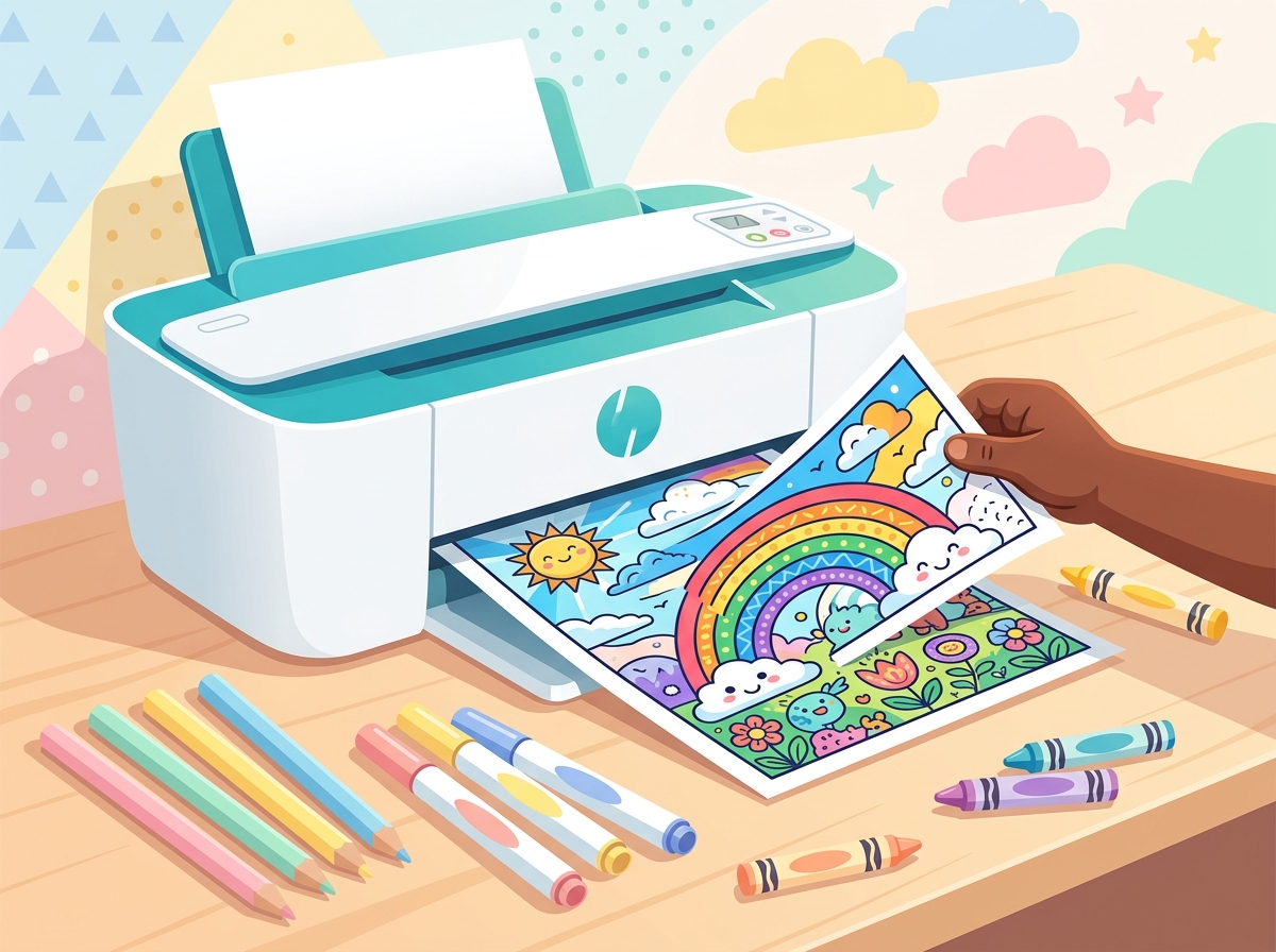 Printable coloring page download for kids