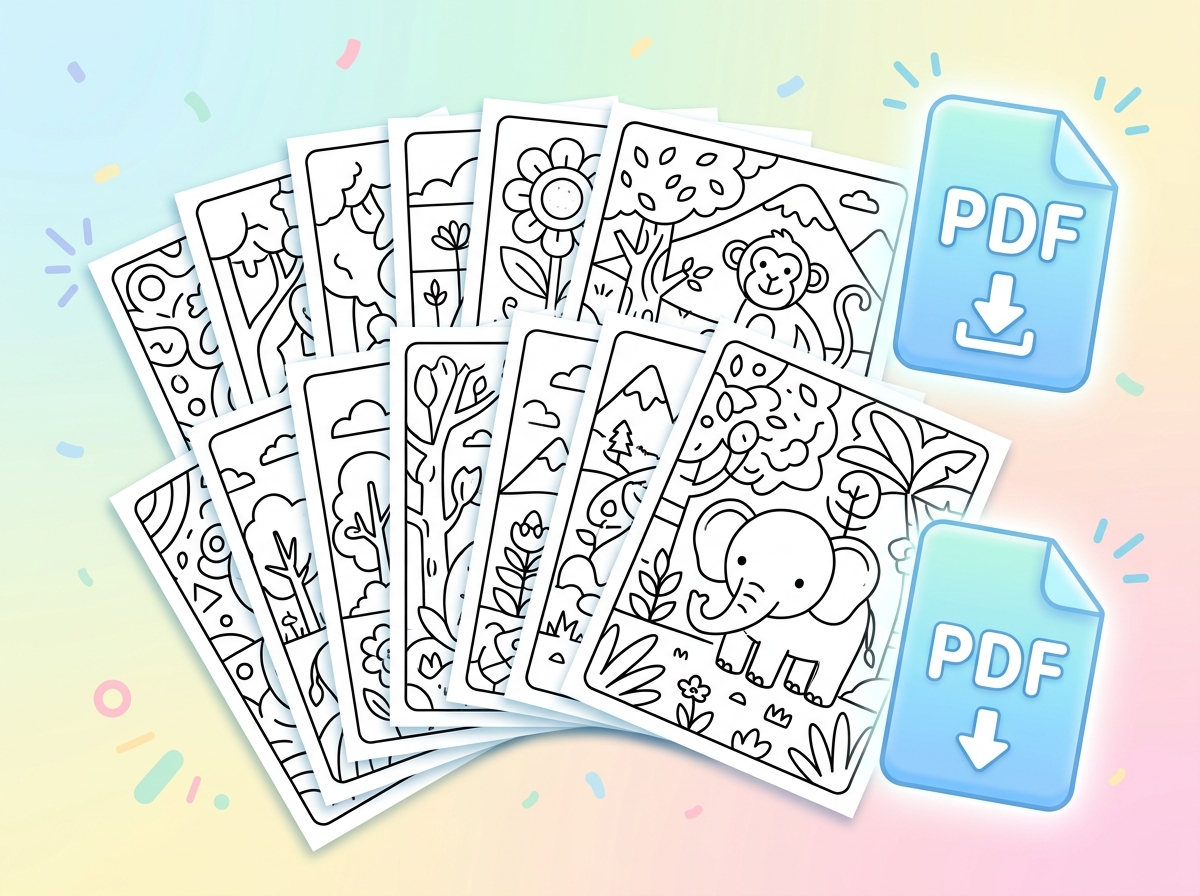 printable coloring book generator for kids