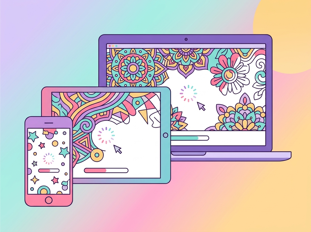 Online coloring interface