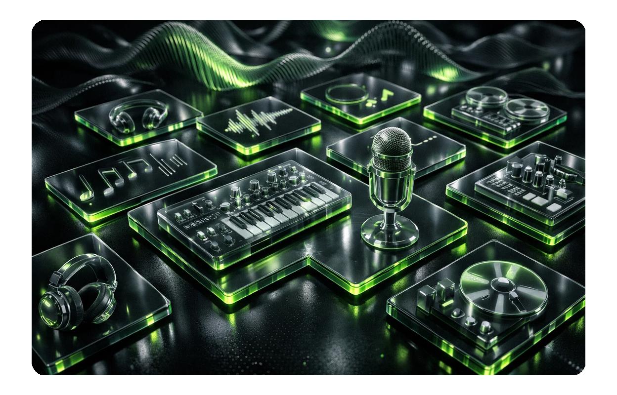 Customizing K-Pop music tracks using the generator.