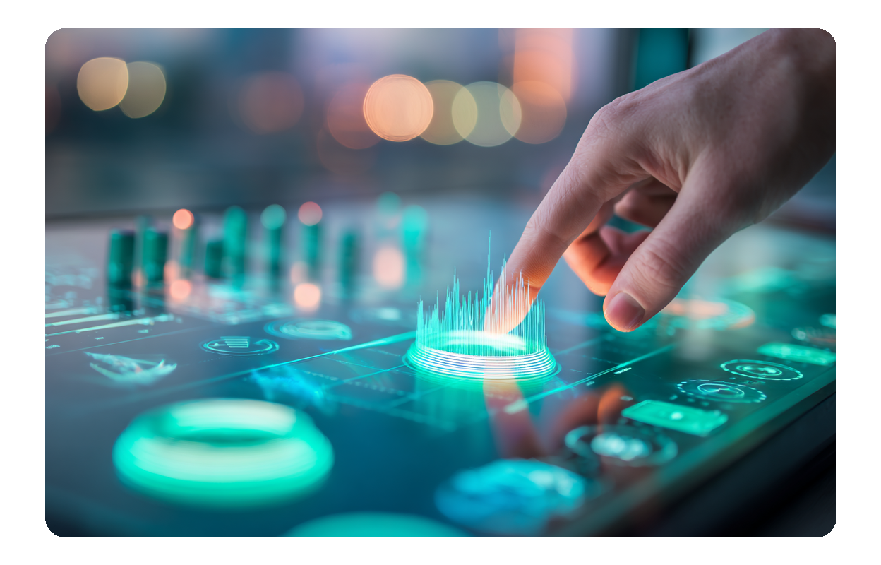 AI generating rock music tracks.