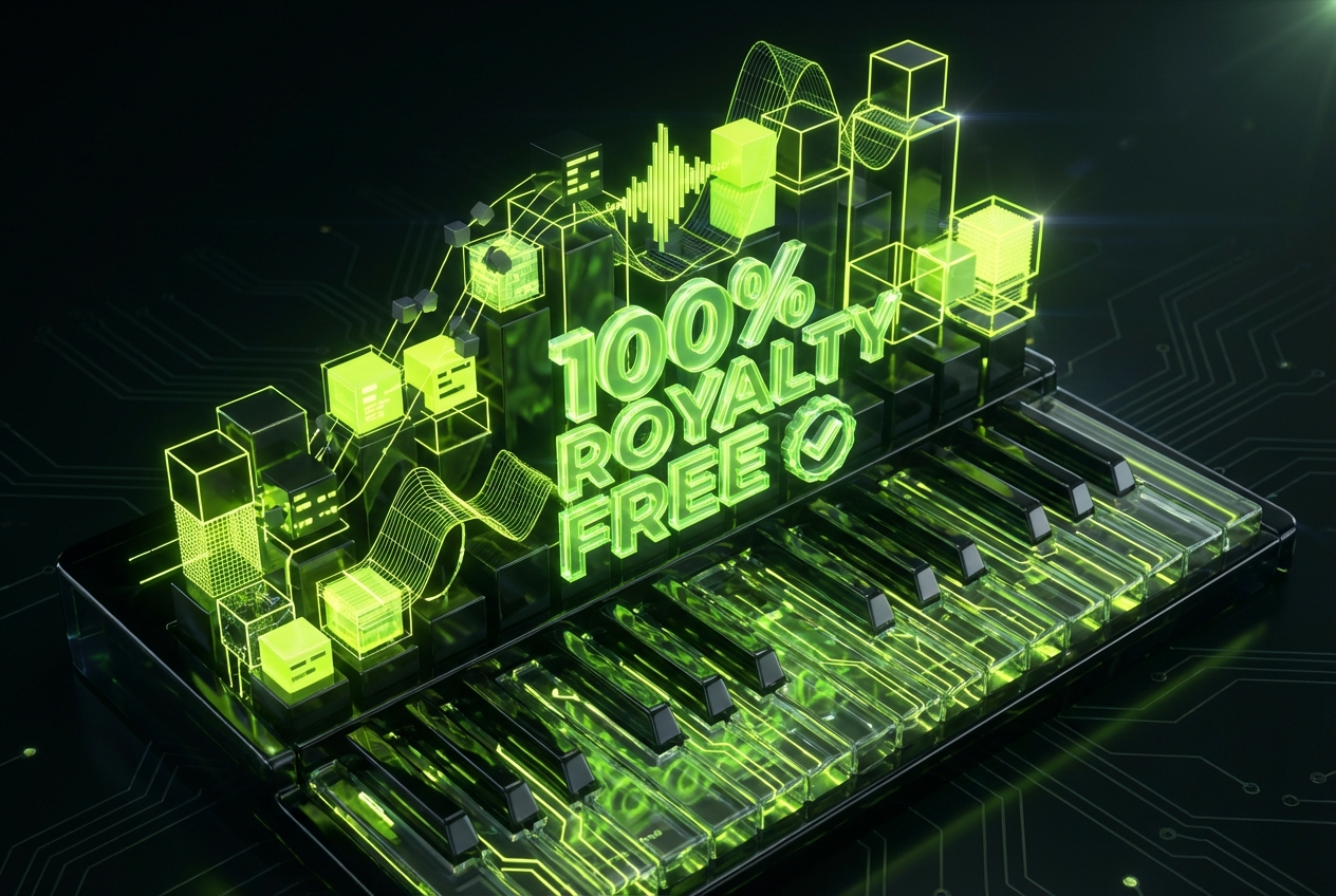 Royalty free piano music maker license