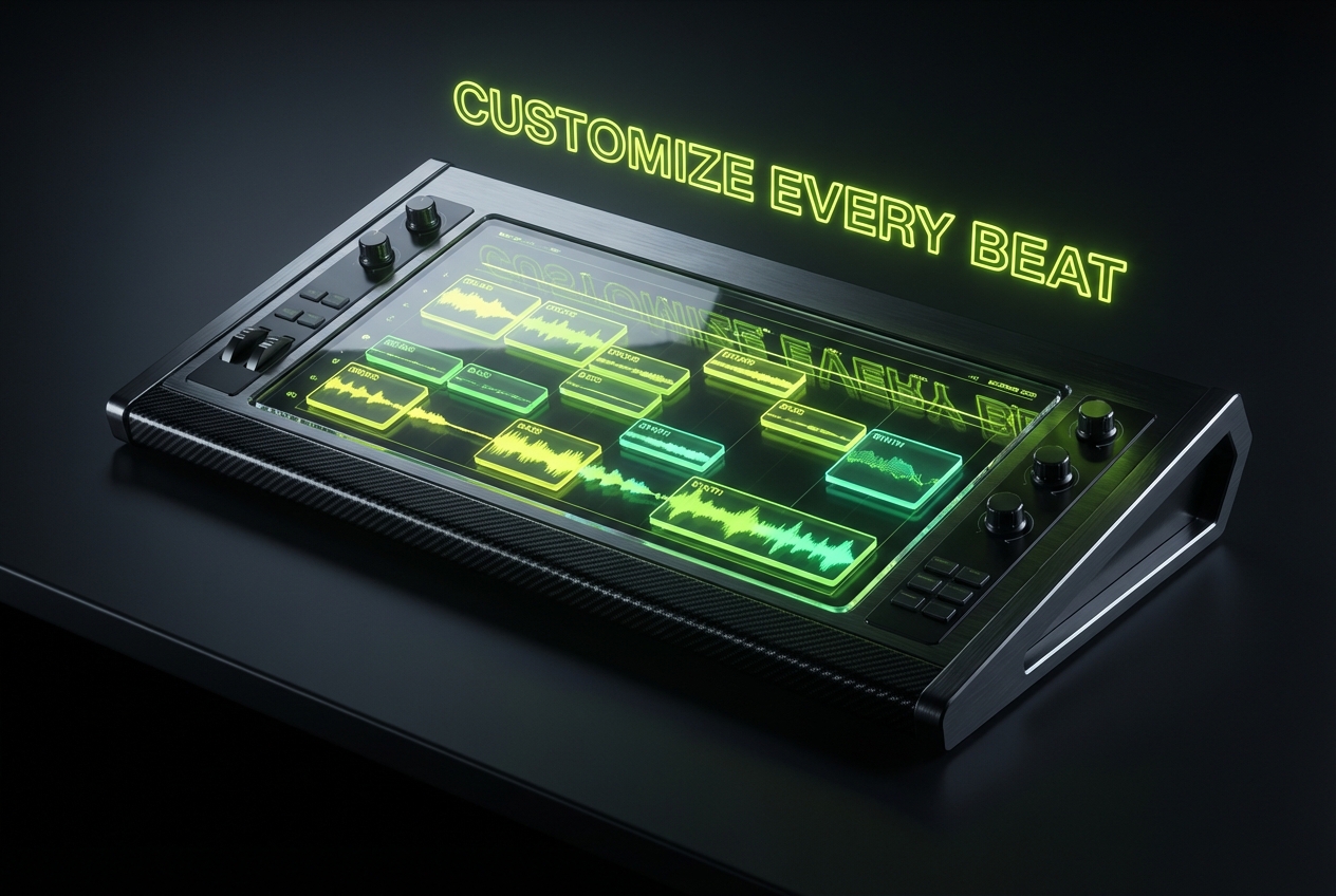 Customizable DJ Beat Maker interface